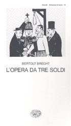 Copertina del libro L’opera da tre soldi di Bertolt Brecht