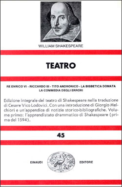 Copertina del libro Teatro I: Re Enrico. Riccardo III. Tito Andronico. La commedia degli errori di William Shakespeare