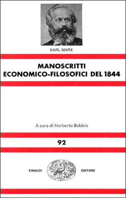 Copertina del libro Manoscritti economico-filosofici del 1844 di Karl Marx