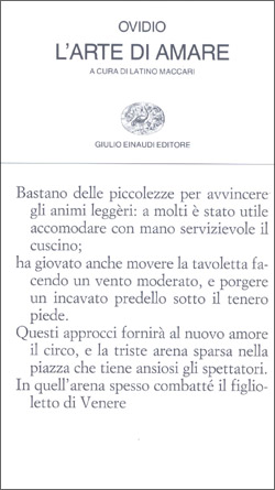 L'arte d'amare, Publio Ovidio Nasone. Giulio Einaudi editore