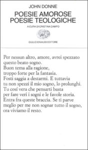 Copertina del libro Poesie amorose. Poesie teologiche di John Donne