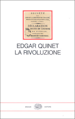 Copertina del libro La Rivoluzione di Edgar Quinet