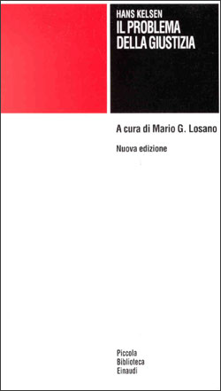 Copertina del libro Il problema della giustizia di Hans Kelsen