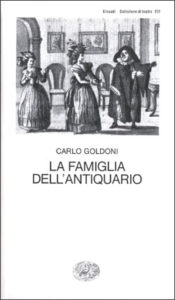 Copertina del libro La famiglia dell’antiquario di Carlo Goldoni