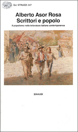 Copertina del libro Scrittori e popolo di Alberto Asor Rosa