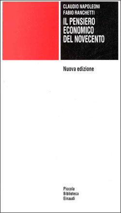 Copertina del libro Il pensiero economico del Novecento di Claudio Napoleoni, Fabio Ranchetti