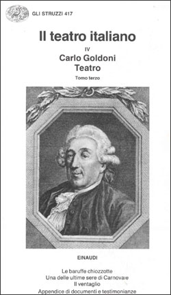 Copertina del libro Teatro: III. Le baruffe chiozzotte. Una delle ultime sere di carnevale. Il ventaglio di Carlo Goldoni