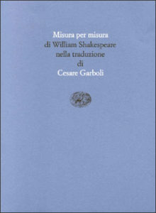 Copertina del libro Misura per misura di William Shakespeare