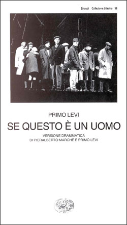 Copertina del libro Se questo è un uomo di Primo Levi