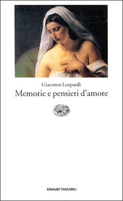 Copertina del libro Memorie e pensieri d’amore di Giacomo Leopardi