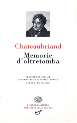 Copertina del libro Memorie d’oltretomba di François-René de Chateaubriand