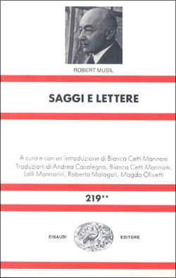 Copertina del libro Saggi e lettere di Robert Musil