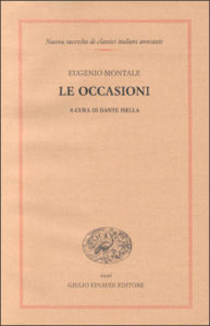 Copertina del libro Le occasioni di Eugenio Montale