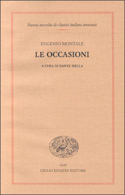 Copertina del libro Le occasioni di Eugenio Montale