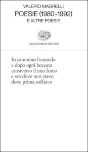 Copertina del libro Poesie (1980-1992) di Valerio Magrelli