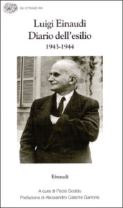 Copertina del libro Diario dell’esilio (1943-1944) di Luigi Einaudi