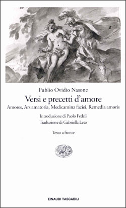 Copertina del libro Versi e precetti d’amore (Amores, Ars amatoria, Medicamina faciei, Remedia amoris) di Publio Ovidio Nasone