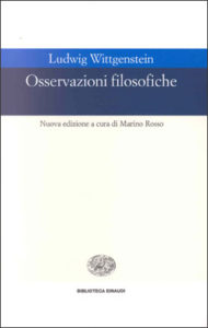 Copertina del libro Osservazioni filosofiche di Ludwig Wittgenstein