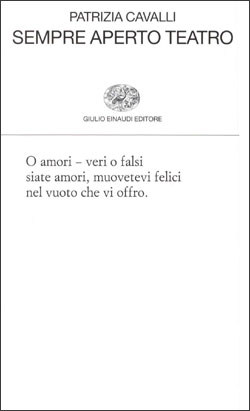 Copertina del libro Sempre aperto teatro di Patrizia Cavalli