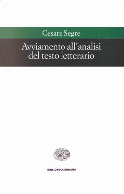 Copertina del libro Avviamento all’analisi del testo letterario di Cesare Segre