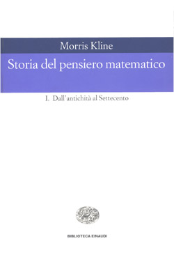 Copertina del libro Storia del pensiero matematico. I di Morris Kline