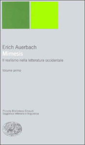 Copertina del libro Mimesis. Il realismo nella letteratura occidentale di Erich Auerbach