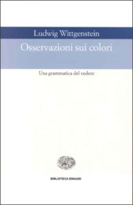 Copertina del libro Osservazioni sui colori di Ludwig Wittgenstein