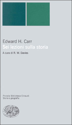 Copertina del libro Sei lezioni sulla storia di Edward H. Carr