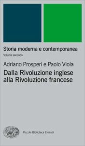 Copertina del libro Storia moderna e contemporanea. II. Dalla rivoluzione inglese alla Rivoluzione francese. di Adriano Prosperi, Paolo Viola