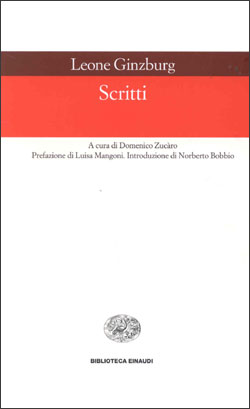 Copertina del libro Scritti di Leone Ginzburg