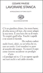 Copertina del libro Lavorare stanca di Cesare Pavese