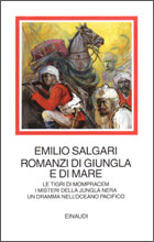 Copertina del libro Romanzi di giungla e di mare di Emilio Salgari