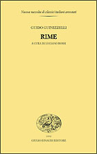 Copertina del libro Rime di Guido Guinizzelli