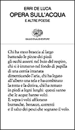 Copertina del libro Opera sull’acqua e altre poesie di Erri De Luca