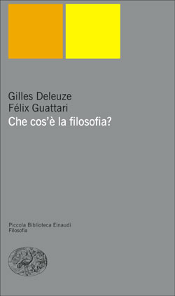 Copertina del libro Che cos’è la filosofia di Gilles Deleuze, Félix Guattari