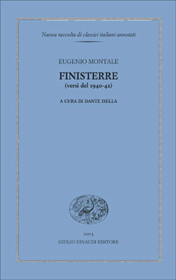 Copertina del libro Finisterre di Eugenio Montale