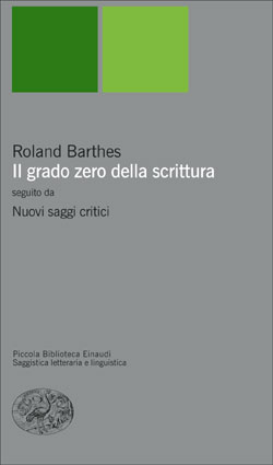 Copertina del libro Il grado zero della scrittura di Roland Barthes