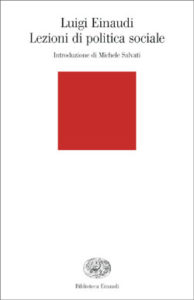 Copertina del libro Lezioni di politica sociale di Luigi Einaudi