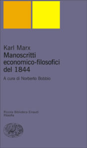 Copertina del libro Manoscritti economico-filosofici del 1844 di Karl Marx