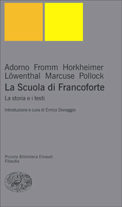 Copertina del libro La scuola di Francoforte