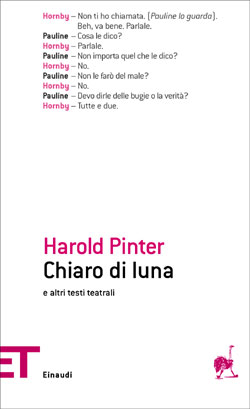 Copertina del libro Chiaro di luna di Harold Pinter