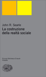 Copertina del libro La costruzione della realtà sociale di John R. Searle