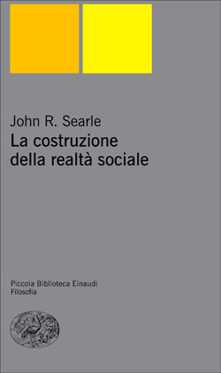 Copertina del libro La costruzione della realtà sociale di John R. Searle