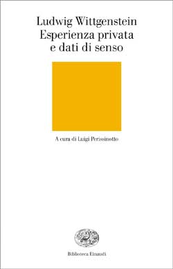 Copertina del libro Esperienza privata e dati di senso di Ludwig Wittgenstein