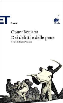 Copertina del libro Dei delitti e delle pene