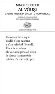 Copertina del libro Al vòusi di Nino Pedretti