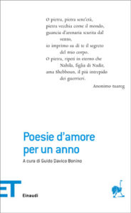 Copertina del libro Poesie d’amore per un anno di VV.