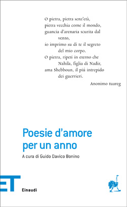 Copertina del libro Poesie d’amore per un anno di VV.