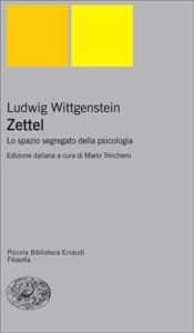 Copertina del libro Zettel di Ludwig Wittgenstein
