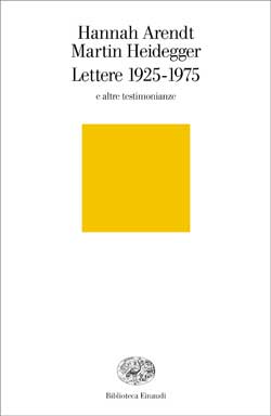 Copertina del libro Lettere 1925-1975 di Hannah Arendt, Martin Heidegger